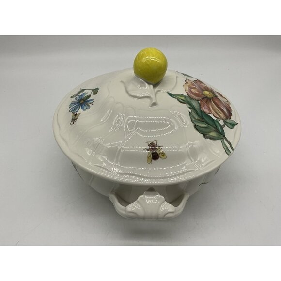 Villeroy & Boch Bouquet Covered Serving Bowl Vintage Serve Ware Bakeware 8 Inch - Picture 11 of 16
